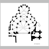 Prieuré Saint-Martin-des-Champs, plan de l'abside, H. Deneux,.png